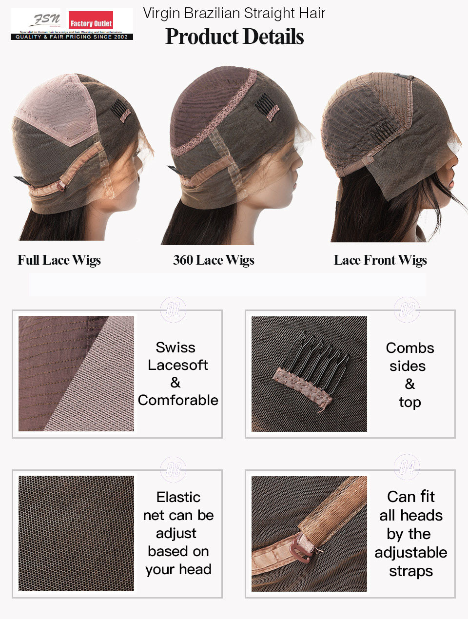 Front Lace Wigs Human Hair
