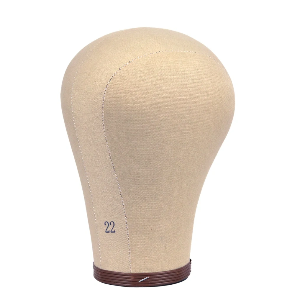 Wig Head Cork Canvas Block Head Wig Display Styling Head Mannequin Head 21Inch / 22Inch / 23Inch