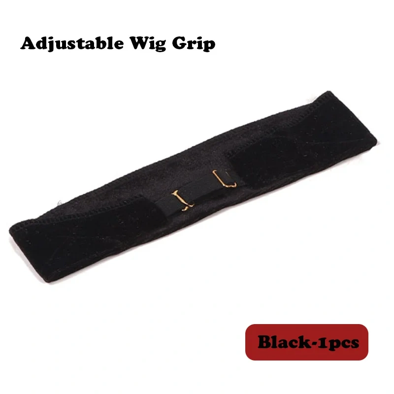 Nunify Flexible Velvet Wig Grip Scarf With Adjustable Elastic Band Comfort Head Band Adjustable Fasten Grip Band For Wig 1Pcs