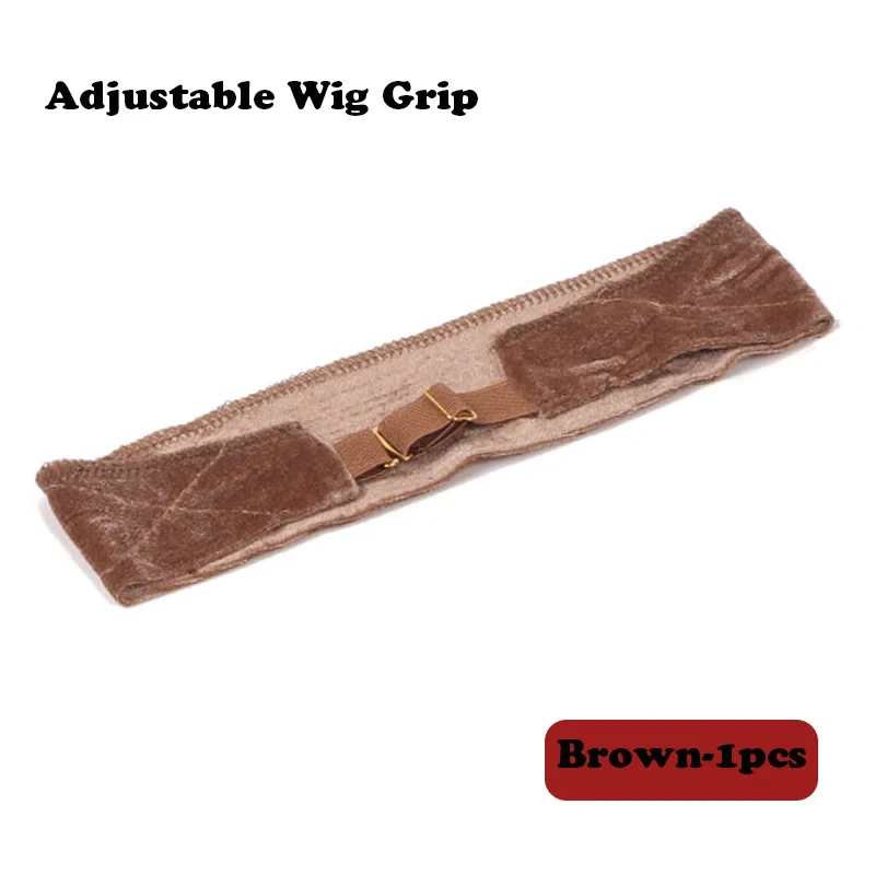 Nunify Flexible Velvet Wig Grip Scarf With Adjustable Elastic Band Comfort Head Band Adjustable Fasten Grip Band For Wig 1Pcs