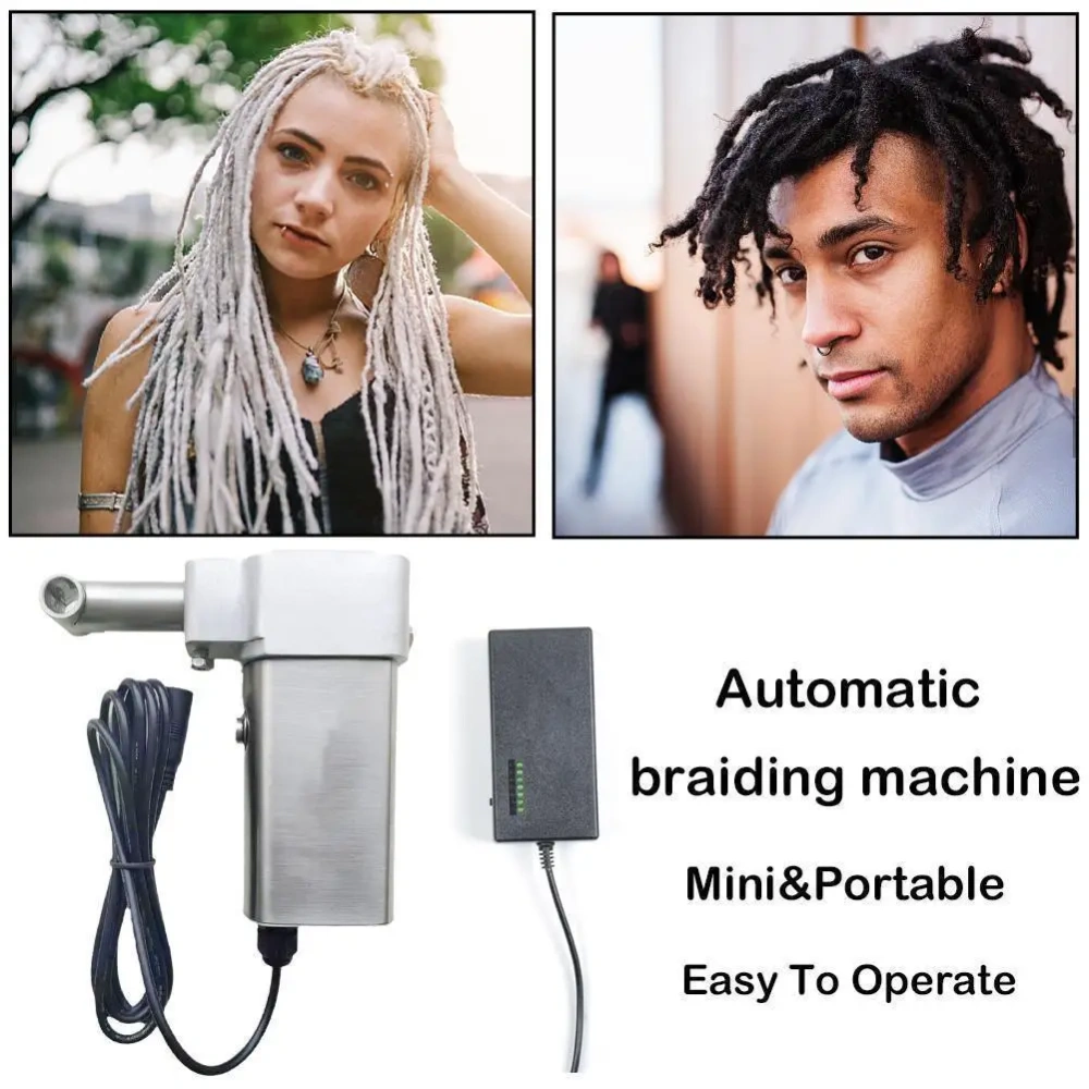 Hot Mini Handheld Portable Hair Dreadlock Machine Injection Machine For DIY Readlocks Braiding Hair Extensions Braid Machine