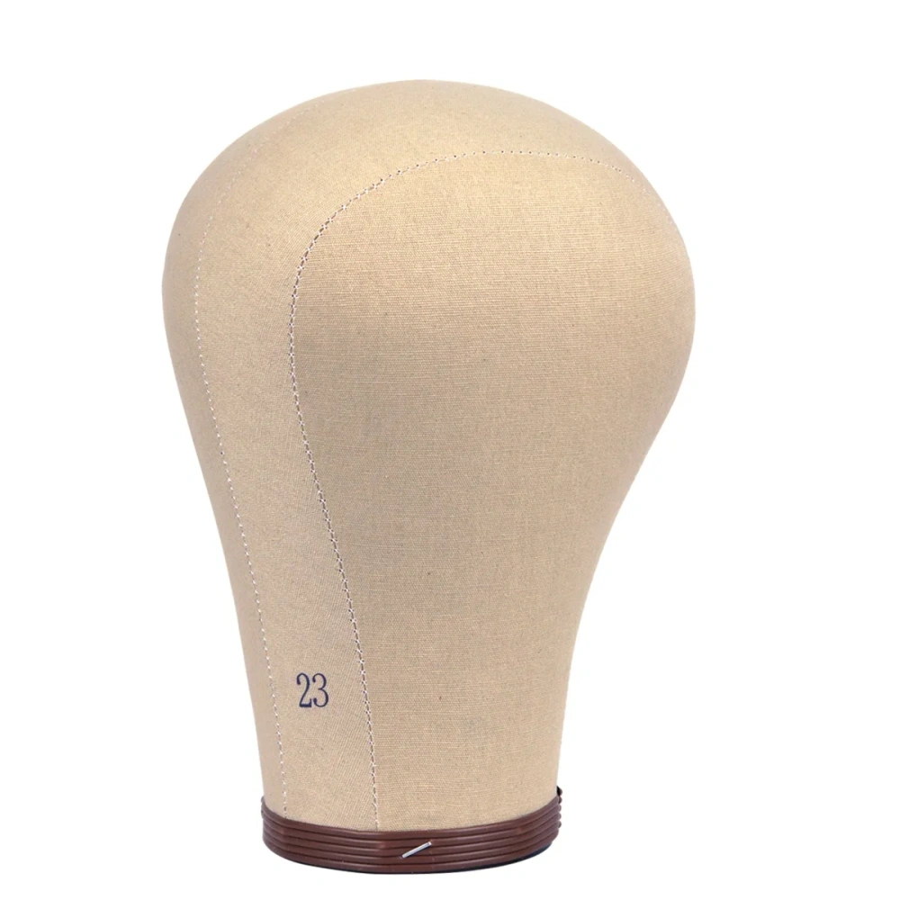 Wig Head Cork Canvas Block Head Wig Display Styling Head Mannequin Head 21Inch / 22Inch / 23Inch
