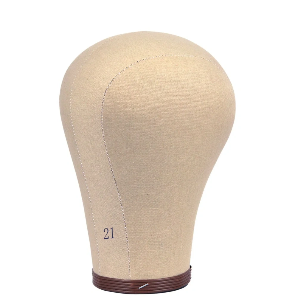 Wig Head Cork Canvas Block Head Wig Display Styling Head Mannequin Head 21Inch / 22Inch / 23Inch