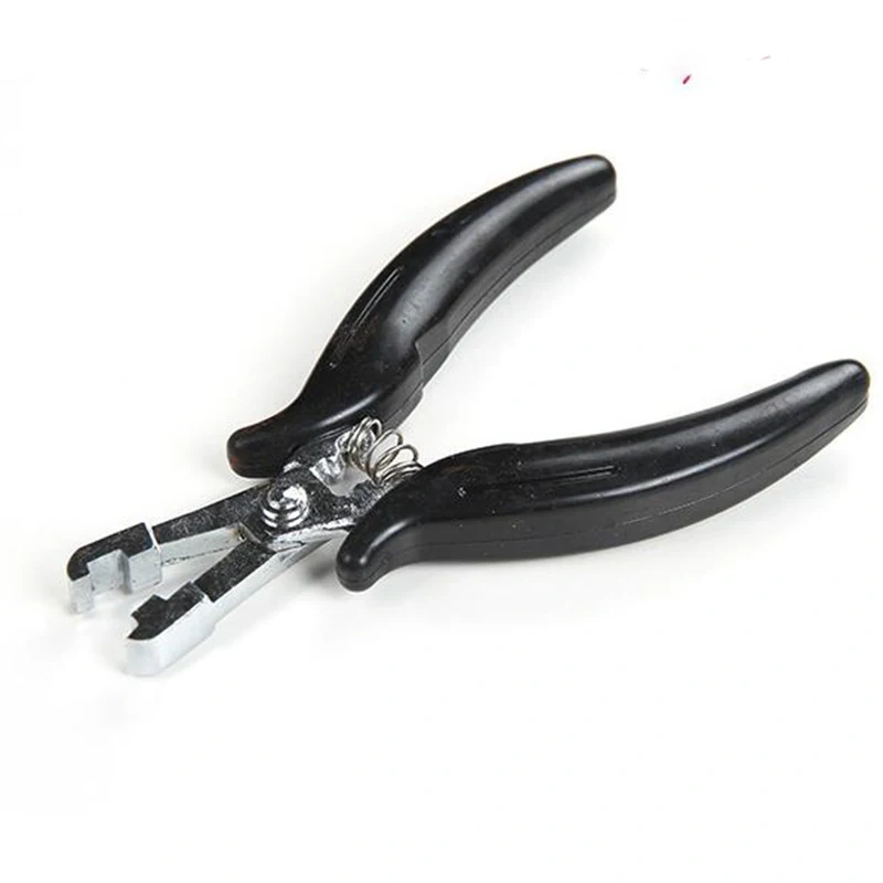 1PC Black handle Stainless Hair Pliers For Hair Extension Tools Multi Functional Hair Extension Pliers U/I/C TIP