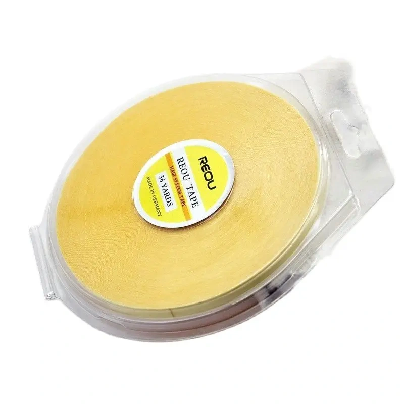 1 Roll 0.8cm Width 36 Yards  Beige Lace Front Wig Tape Toupee Adhesive Tape Hair System Tape  For Hair Extension/Lace Wig/Toupee