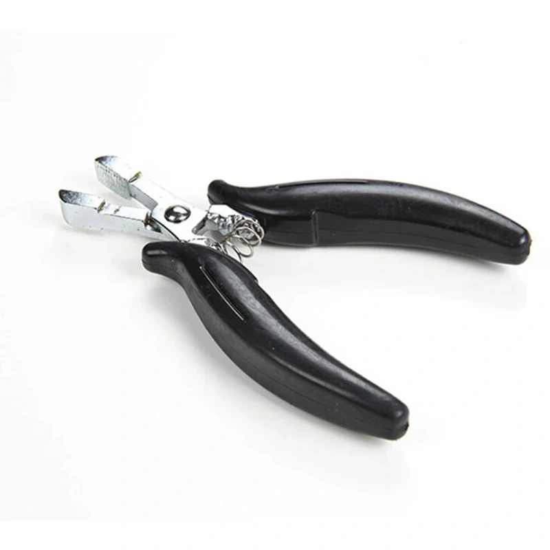 1PC Black handle Stainless Hair Pliers For Hair Extension Tools Multi Functional Hair Extension Pliers U/I/C TIP