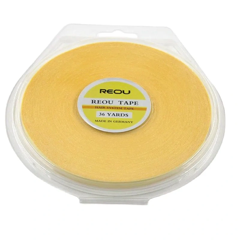 1 Roll 0.8cm Width 36 Yards  Beige Lace Front Wig Tape Toupee Adhesive Tape Hair System Tape  For Hair Extension/Lace Wig/Toupee