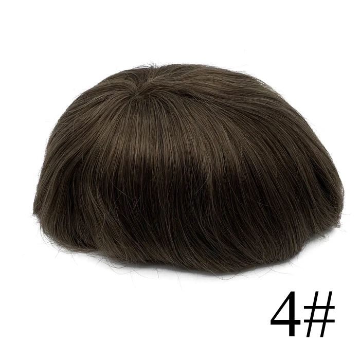 New Arrival Men Toupee 100% Human Hair Thin Skin With Lace Base Toupee Hair For Men 8x10 Inch Human Hair For Daily