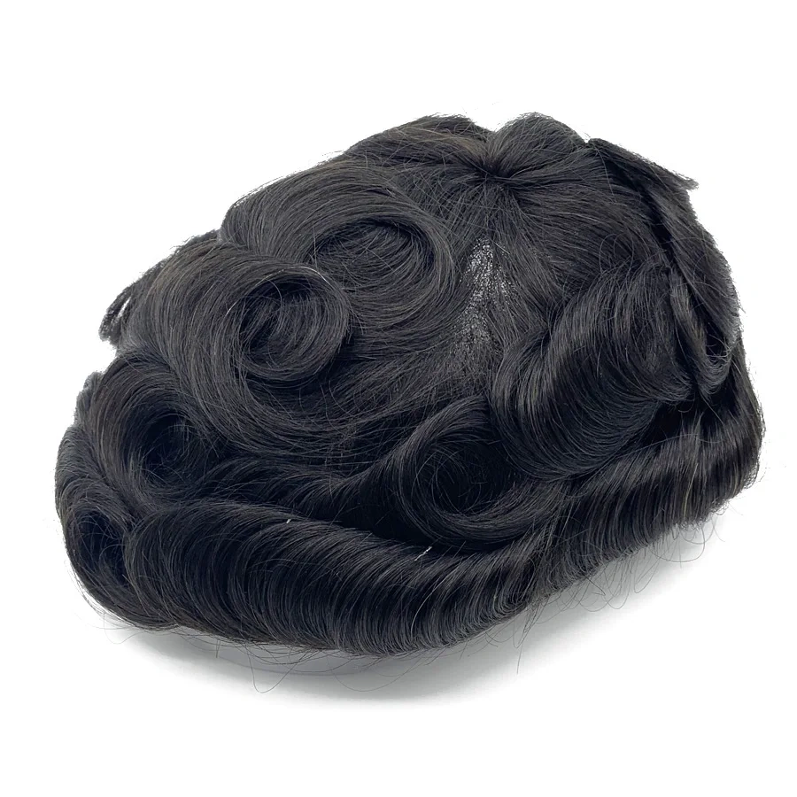 New Arrival Men Toupee 100% Human Hair Thin Skin With Lace Base Toupee Hair For Men 8x10 Inch Human Hair For Daily