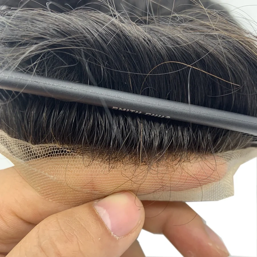 New Arrival Men Toupee 100% Human Hair Thin Skin With Lace Base Toupee Hair For Men 8x10 Inch Human Hair For Daily