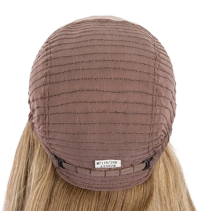 Mono Top Natural Hairline Human Hair Wigs For Women With French Lace Front 100% Real Human Hair Wig One Piece Long Straight Hair