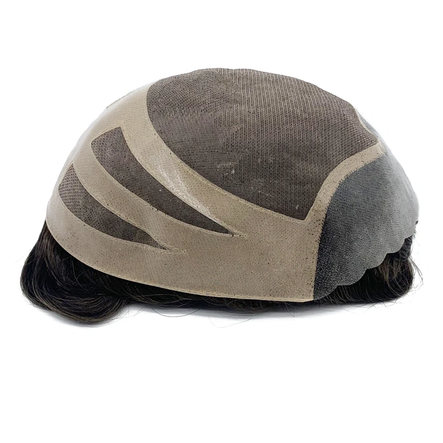 Human Hair Mono Top Bond Toupee Free Style In Large Quantity Stock