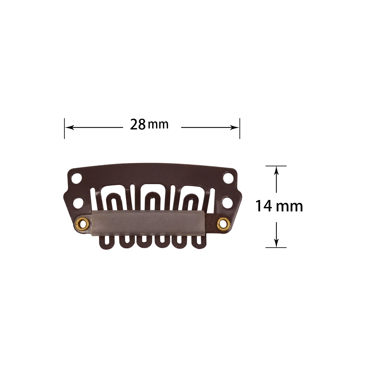 100 Pieces 28mm U-Shape Wig Comb Clips Extension Clips Snap Hair Extension Clips for Women
