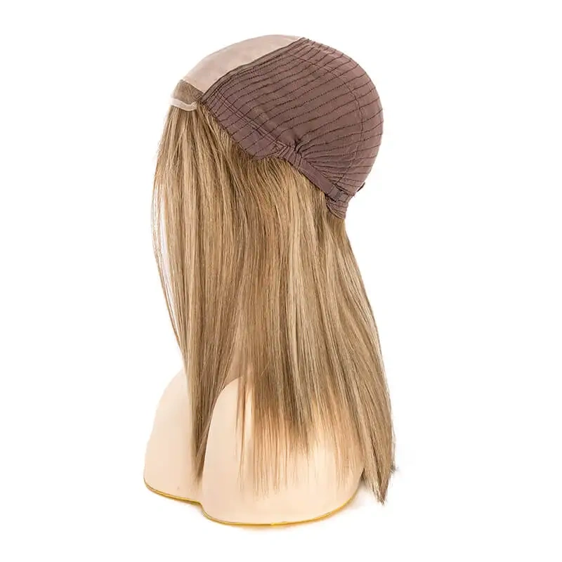 Mono Top Natural Hairline Human Hair Wigs For Women With French Lace Front 100% Real Human Hair Wig One Piece Long Straight Hair