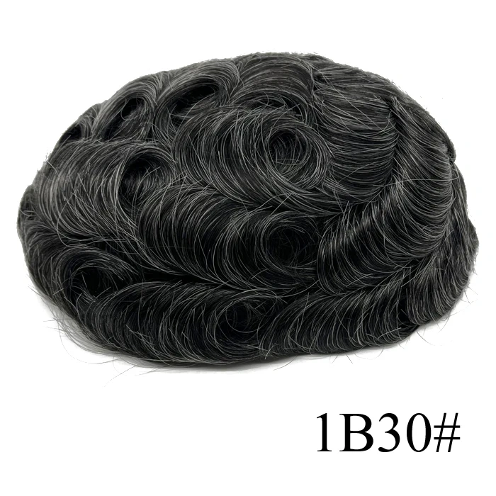 Bio-Men Toupee Invisible Man Replacement System Unit Male Hair Prosthesis 100% Natural Human Hair Wig For Men