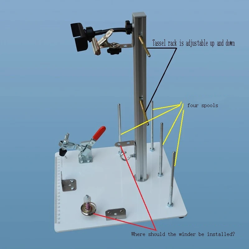 Handmade tassel braided rope frame workbench hand rope chain necklace braiding and knotting tool