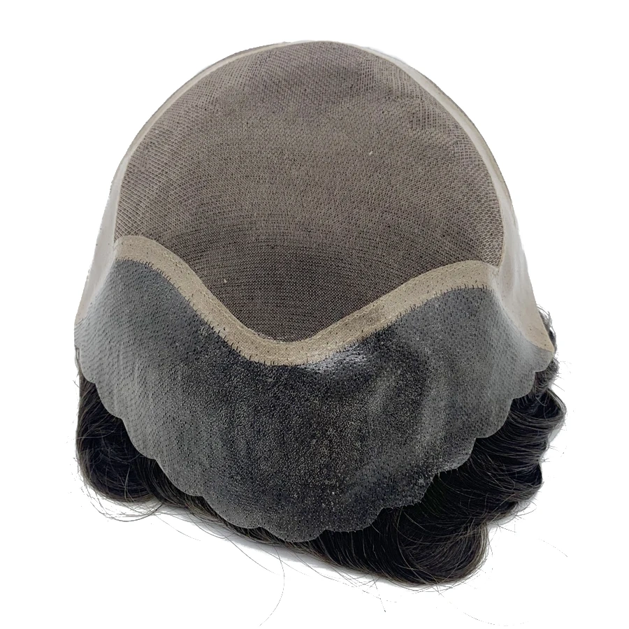 Human Hair Mono Top Bond Toupee Free Style In Large Quantity Stock