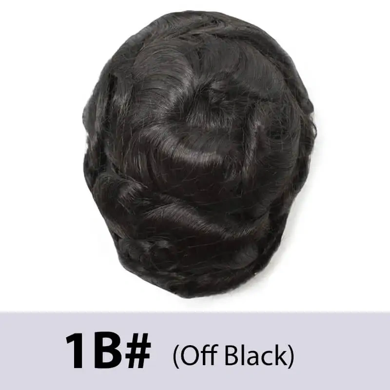 Men's Wigs Breathable French Lace & PU Male Hair Prosthesis Natural Remy Human Hair Pieces Men Wig Systems Unit Toupee For Men