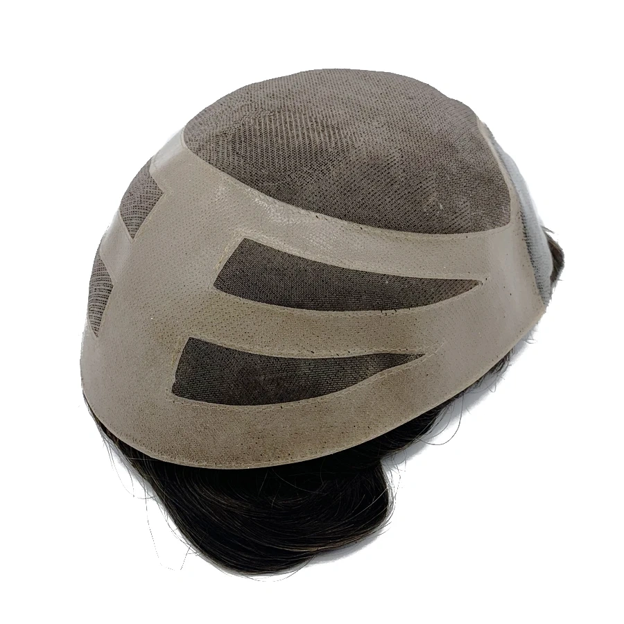 Human Hair Mono Top Bond Toupee Free Style In Large Quantity Stock