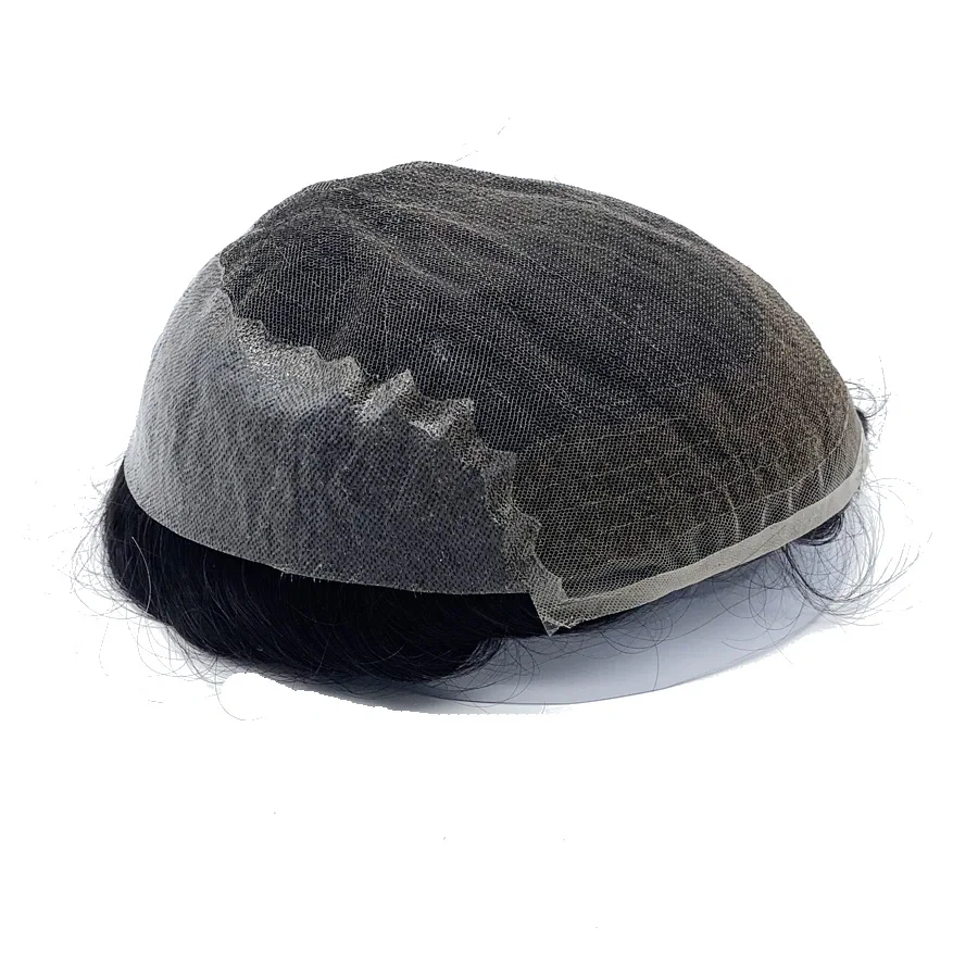 New Arrival Men Toupee 100% Human Hair Thin Skin With Lace Base Toupee Hair For Men 8x10 Inch Human Hair For Daily