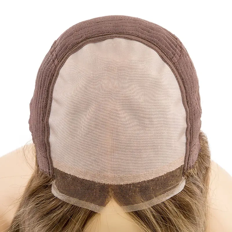 Mono Top Natural Hairline Human Hair Wigs For Women With French Lace Front 100% Real Human Hair Wig One Piece Long Straight Hair