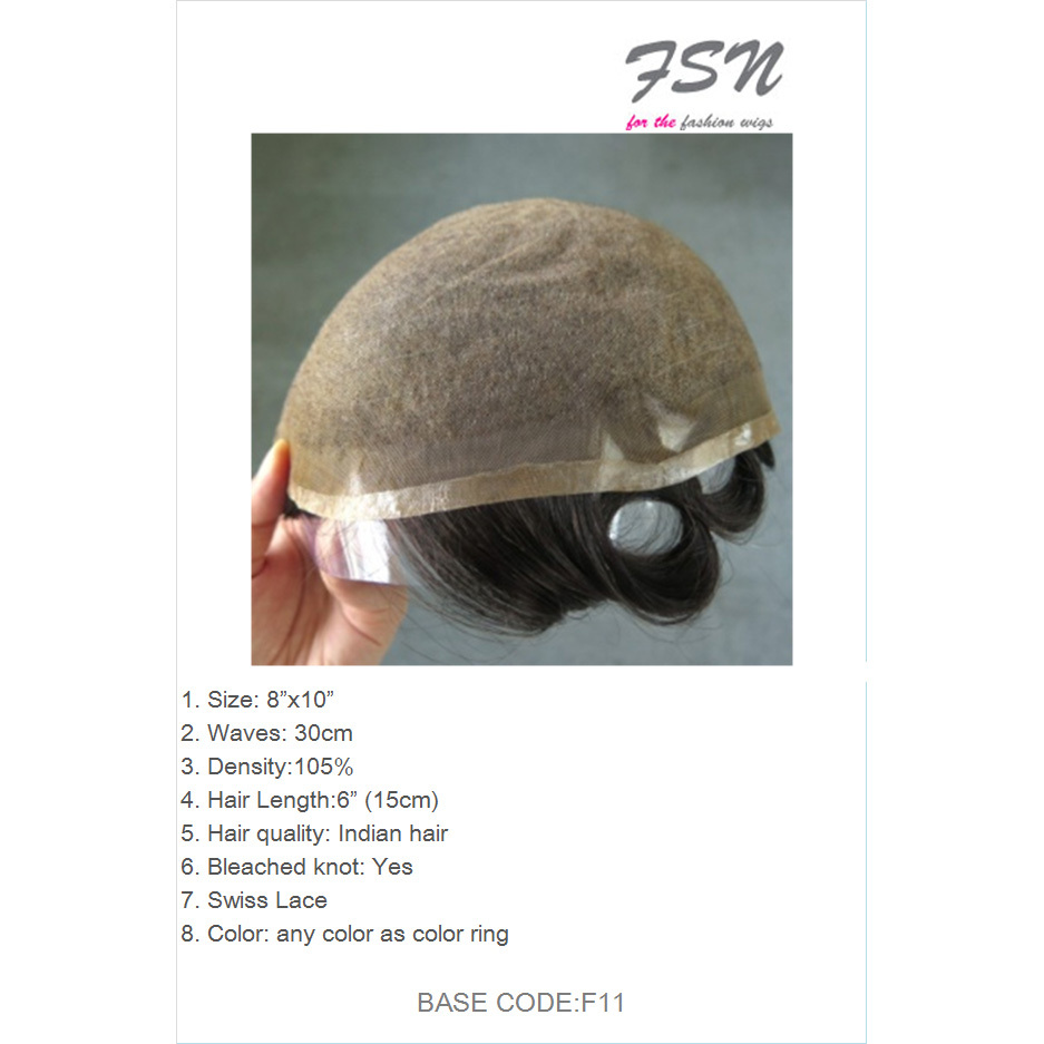 Hair Sock French Lace Bleach Knot Natural Hairline Mens Toupee Indian Human Hair Replacement Systems