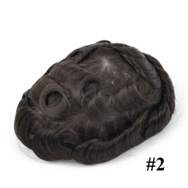 Men's Human Hair Prosthesis Frontal Swiss Lace NPU Man Toupee Indian Human Hair System Unit Lace NPU Wig Natural Human Hairpiece