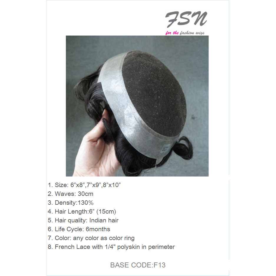 Men Toupee F13