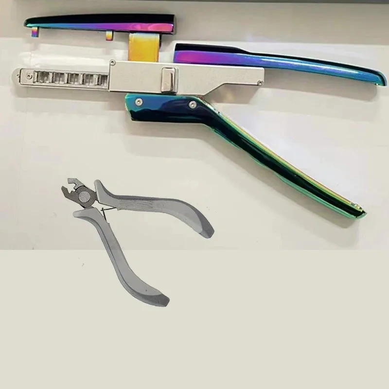 Hair Extensions Machine Kit, 2nd Human Hair No-Trace Hair Extensions Tool 5 pins Connector Keratin Hair Equipment