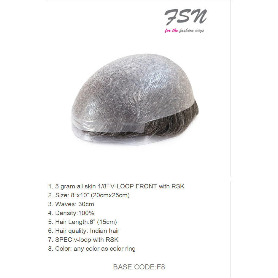Men Toupee F8