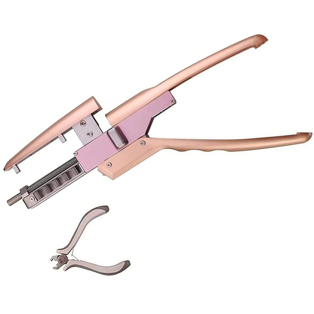 Hair Extensions Machine Kit, 2nd Human Hair No-Trace Hair Extensions Tool 5 pins Connector Keratin Hair Equipment