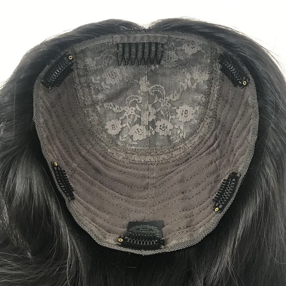 European Hair Invisible Knots Natural Skin-toned Topper For White Women Soft Breathable Hair Pieces For Thinning Hair