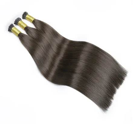 Nano Ring Hair Extensions Raw Virgin Hairpieces Natural Straight Pure Color Micro Bead Blonde Black Pre-bonded Fusion Hair