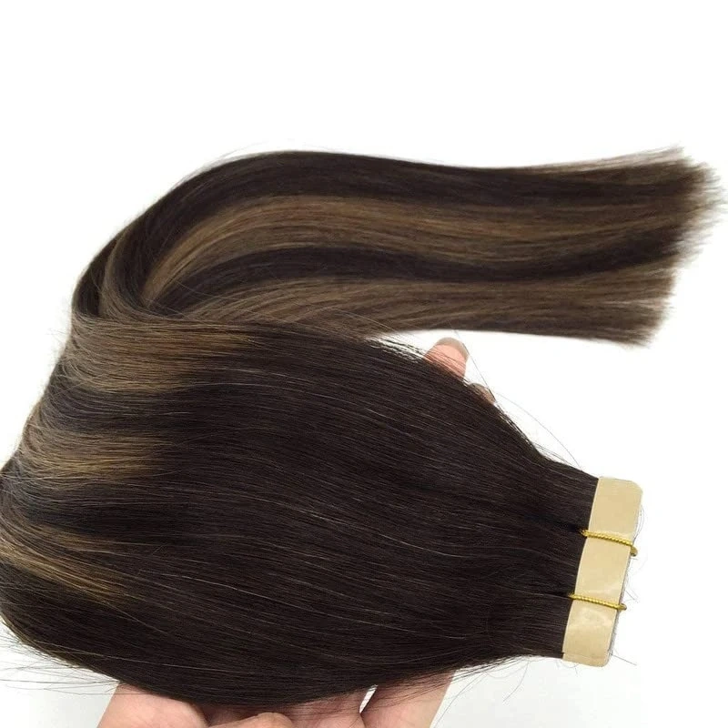 Tape Hair Extensions Human Hair Real Remy Tape in Hair Extension Seamless Skin For Salon High Quality Natural Hair Transplant