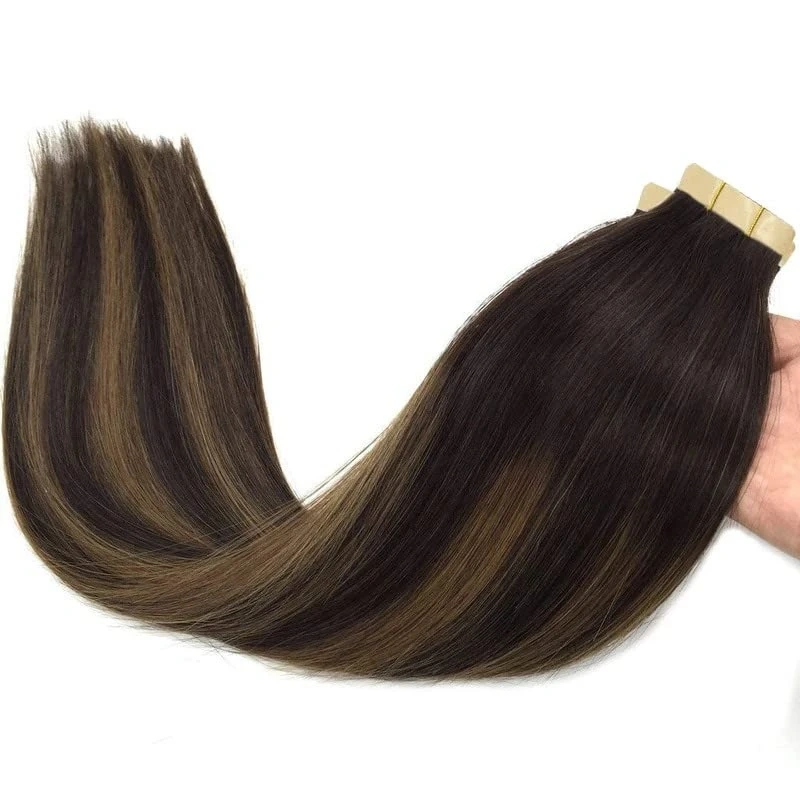 Tape Hair Extensions Human Hair Real Remy Tape in Hair Extension Seamless Skin For Salon High Quality Natural Hair Transplant