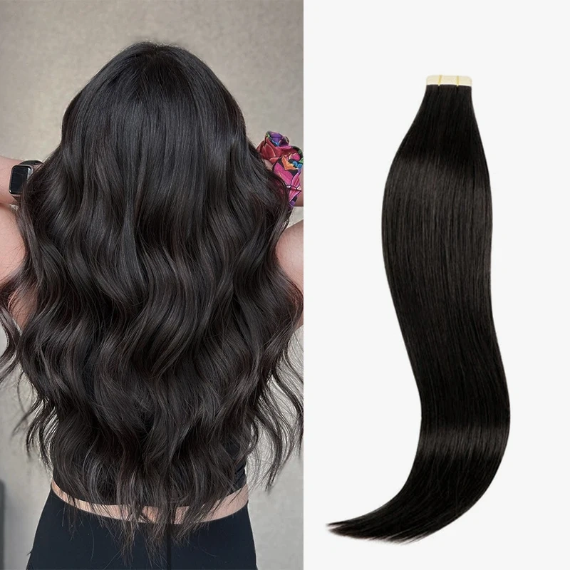 Tape Hair Extensions Human Hair Real Remy Tape in Hair Extension Seamless Skin For Salon High Quality Natural Hair Transplant