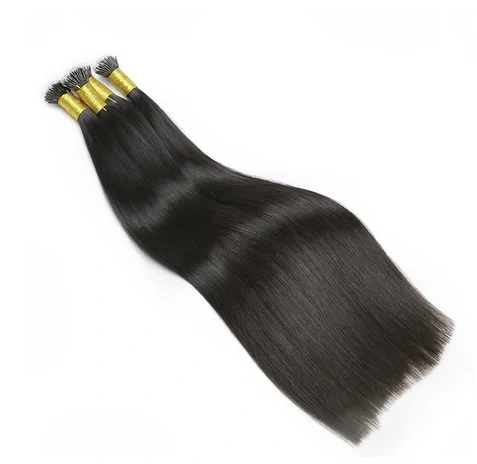 Nano Ring Hair Extensions Raw Virgin Hairpieces Natural Straight Pure Color Micro Bead Blonde Black Pre-bonded Fusion Hair