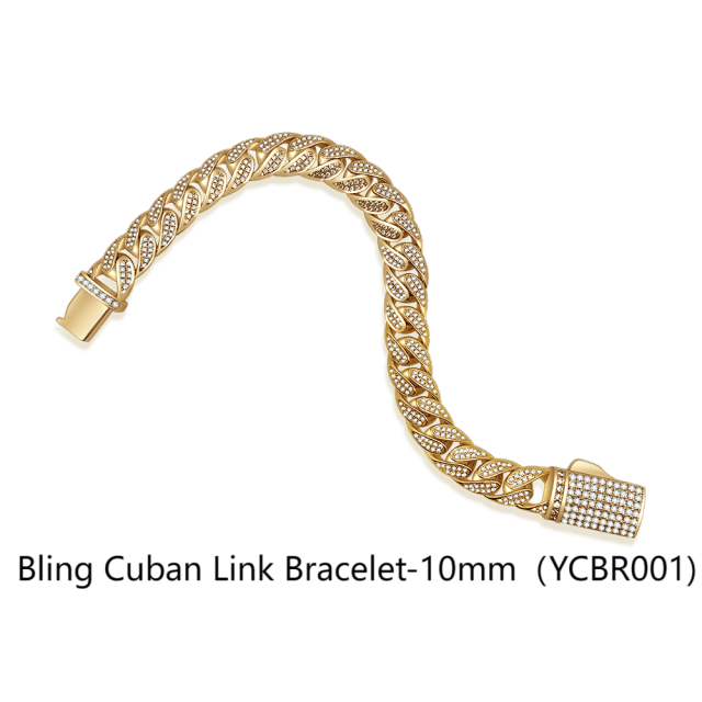 Bling Cuban Link Bracelet-10mm