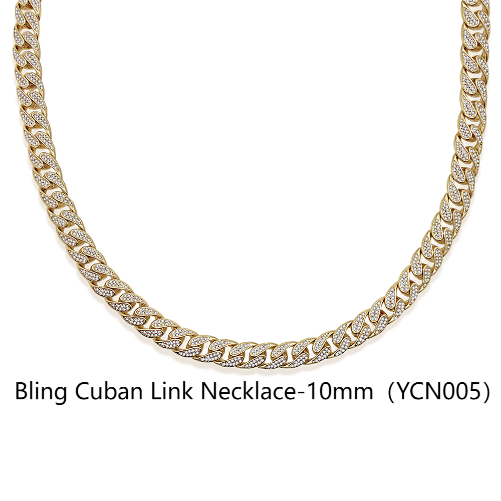 Bling Cuban Link Necklace-10mm