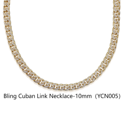Bling Cuban Link Necklace-10mm