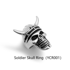 Soldier Skull Ring