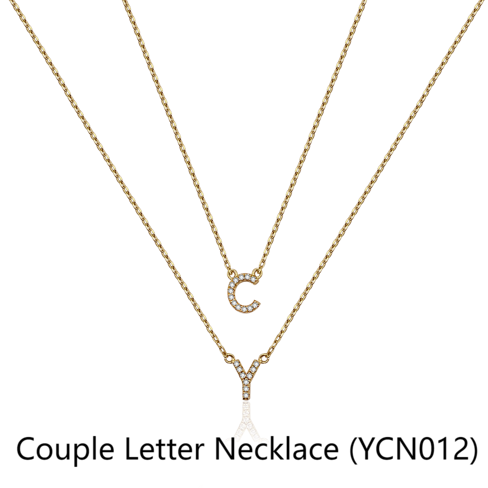 Couple Letter Necklace