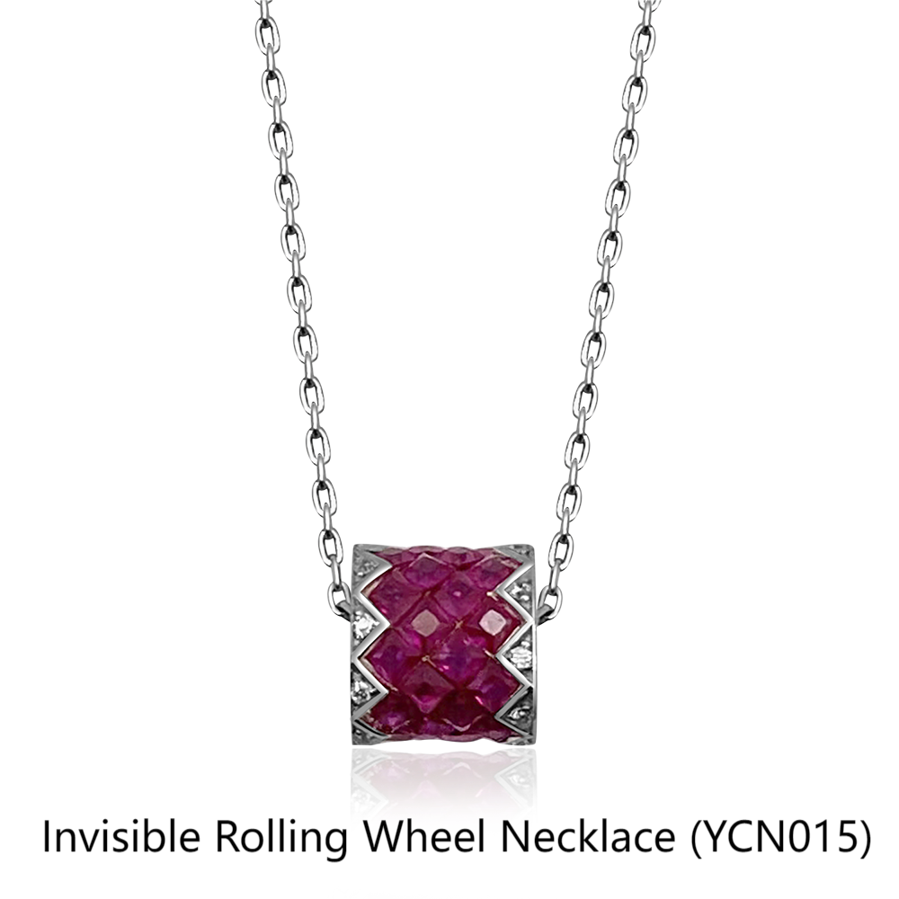Invisible Rolling Wheel Necklace