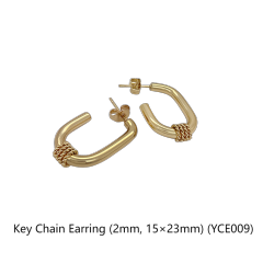 Key Chain Earring (2mm, 15×23mm)