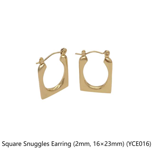Square Snuggles Earring (2mm, 16×23mm)