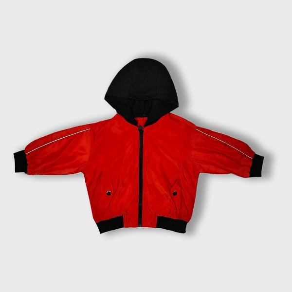Jacket of removable hat for boy