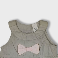 Embroider bubble jumper with bow