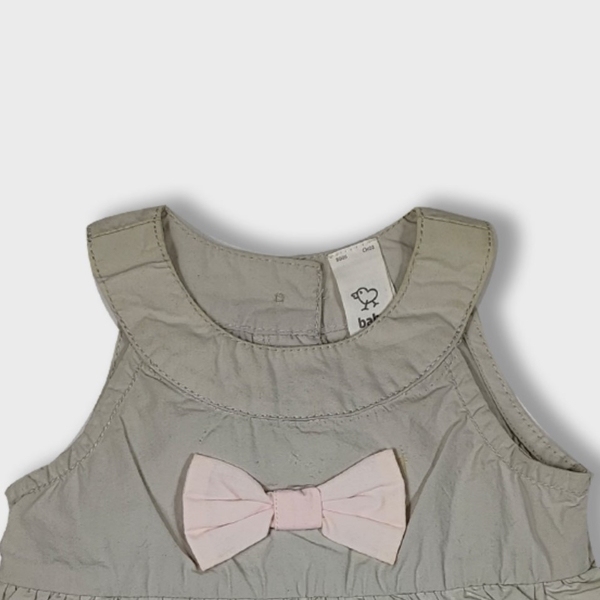 Embroider bubble jumper with bow