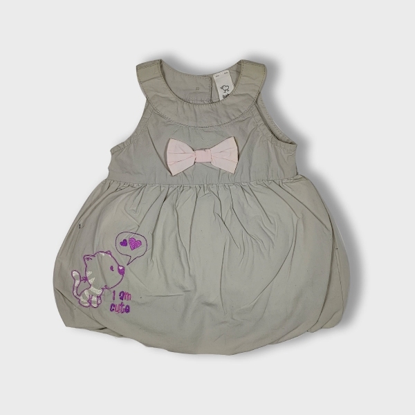 Embroider bubble jumper with bow