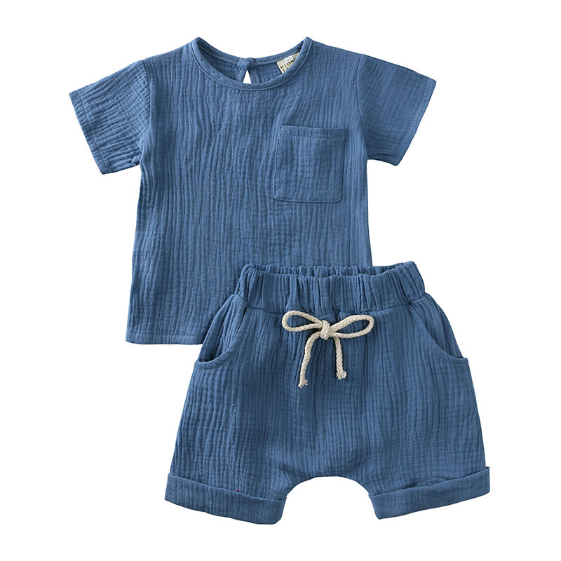 Organic Cotton Muslin Baby Clothes Set